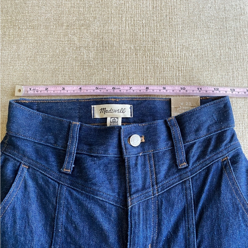 Madewell The Perfect Vintage Straight Jean Seamed Version Greenhaven Size 23 NWT - Picture 8 of 16